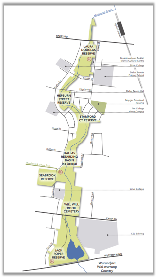 Merlynston Creek location